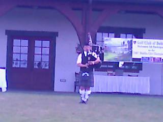 Bagpiper at Golf Club of Dublin